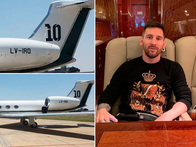 ¿Messi tiene avión privado?