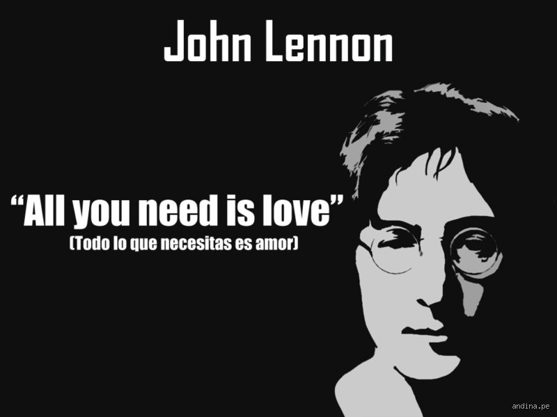¿Cuál fue la frase romántica de John Lennon?