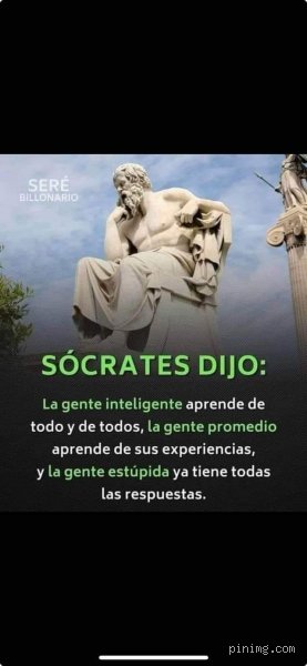 ¿Dijo Sócrates que las personas inteligentes aprenden de todo?
