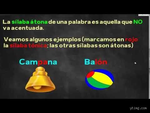 ¿Campana tiene sílaba tónica?