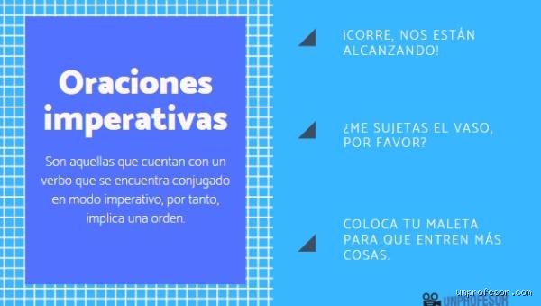 ¿Cómo se modifican las oraciones imperativas?
