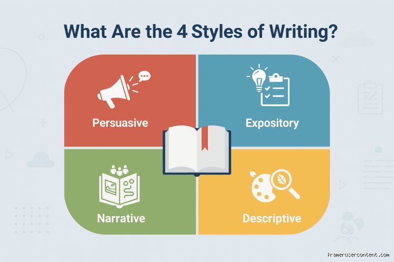 ¿Cuáles son los diferentes estilos de escritura?
