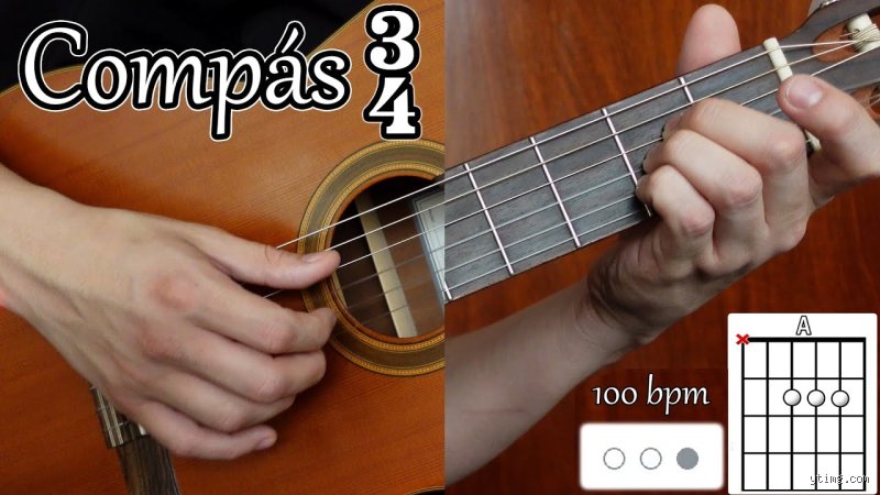 ¿Cómo tocar 3/4 en guitarra?