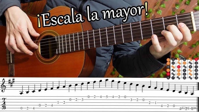 ¿Cómo tocar la escala de la mayor?