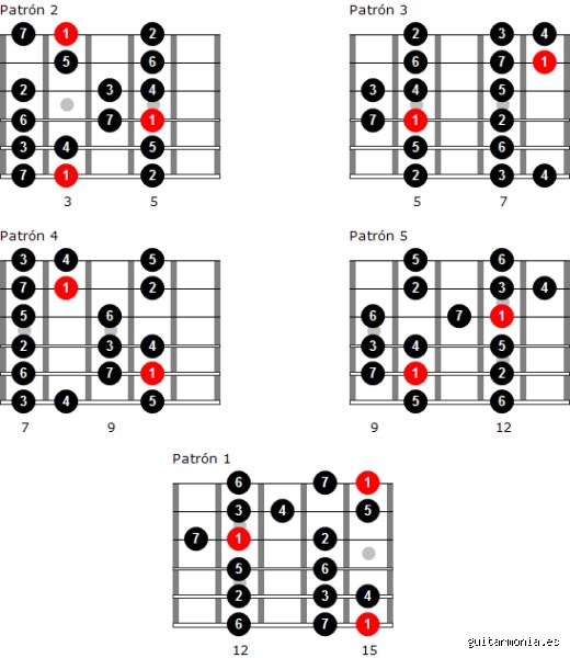 ¿Cómo usar la escala mayor en guitarra?
