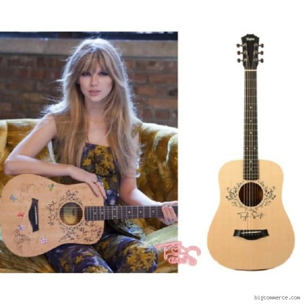 ¿Taylor Swift usa una guitarra de 3/4?
