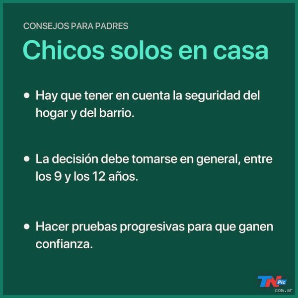 ¿A los cuántos años puedo dejar a mi hijo solo en casa?
