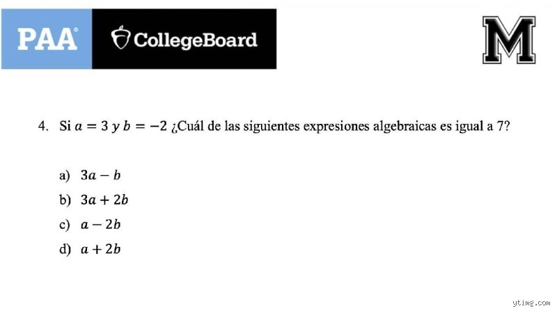 ¿Cuál de las siguientes expresiones es equivalente a y = 7 3?