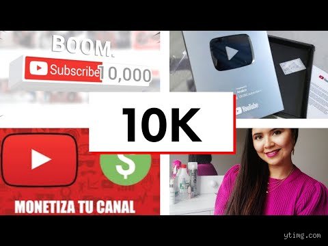¿Qué significa 10 k en YouTube?