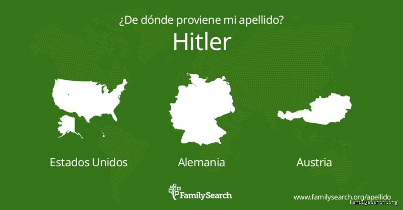 ¿Aún existe el apellido de Hitler?