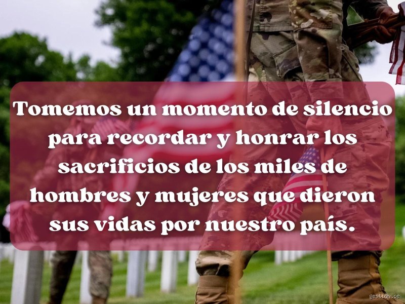 ¿Cuál es una buena frase para los soldados caídos?