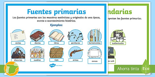 ¿Cuáles son 10 fuentes de información histórica?