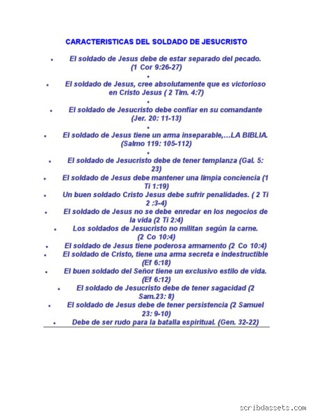 ¿Cuáles son las 5 cualidades de un buen soldado?