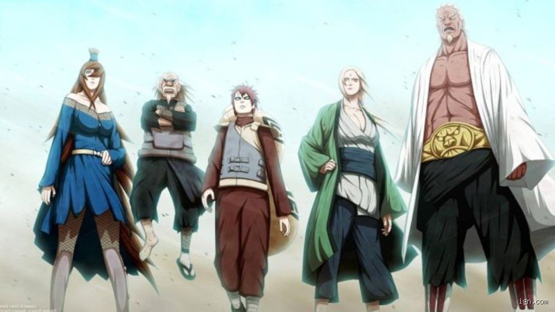 ¿Cuáles son los 5 kages?