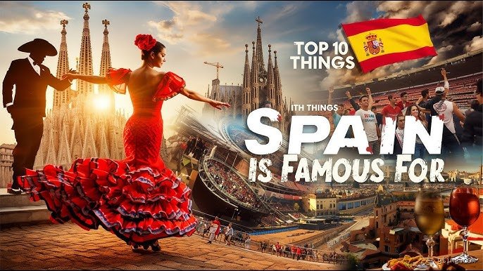 ¿Cuáles son tres cosas por las que España es famosa?