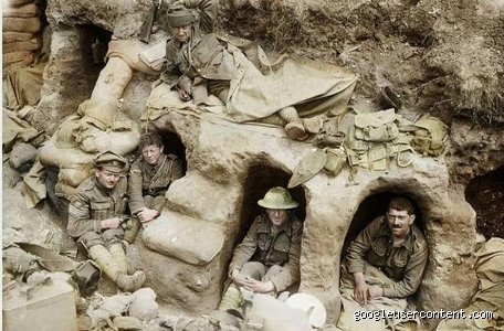 ¿Dónde dormía la gente en las trincheras de la Primera Guerra Mundial?
