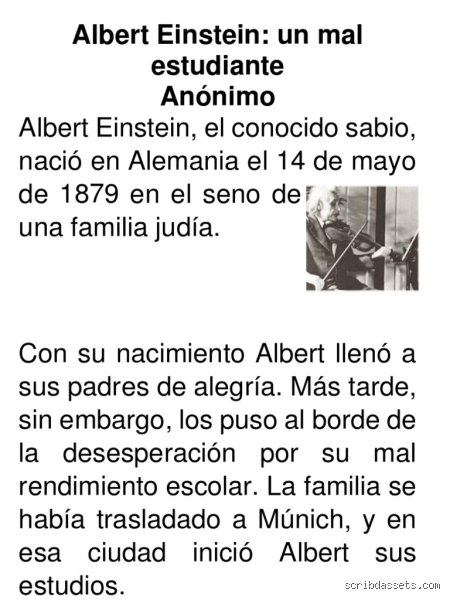 ¿Era Albert Einstein un mal estudiante?