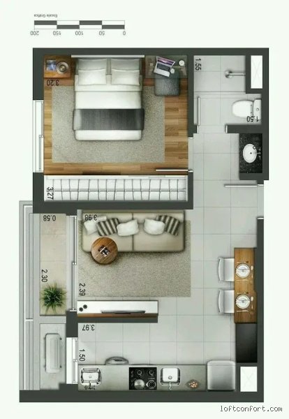 ¿40 metros cuadrados es mucho para una casa?