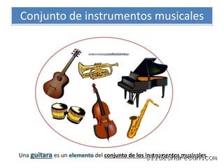 ¿Cómo se le dice al conjunto de instrumentos musicales?