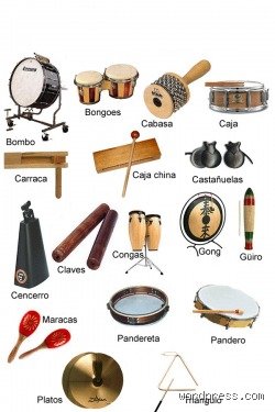 ¿Cuáles son 10 instrumentos que producen sonido?