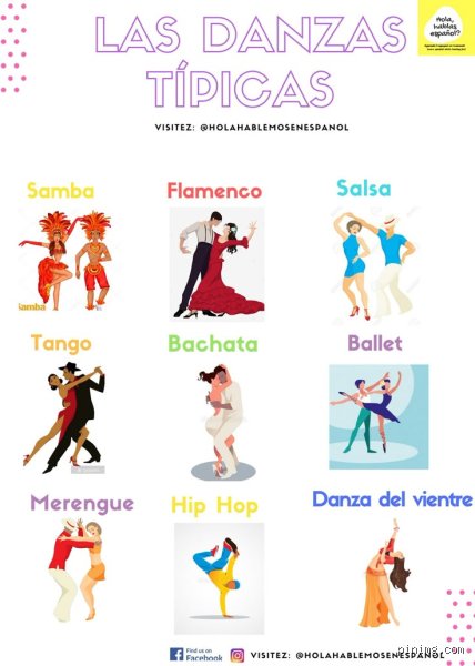 ¿Cuáles son los 5 bailes latinos?
