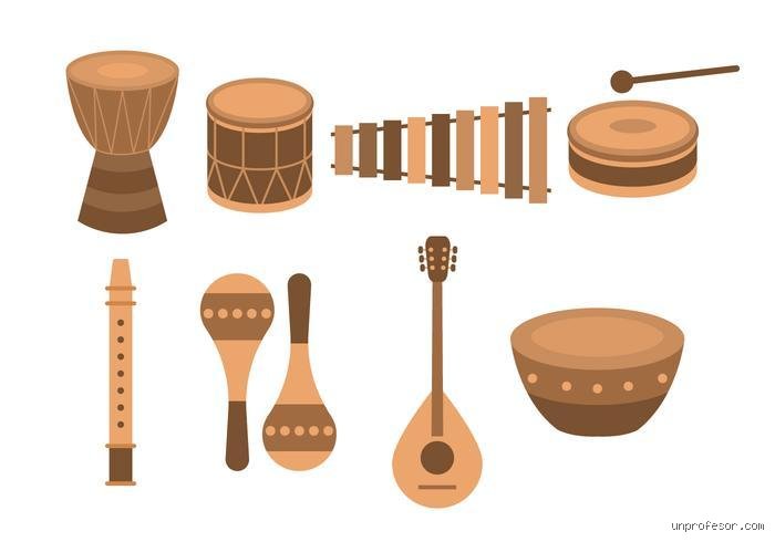 ¿Cuáles son los 5 instrumentos de la música africana?