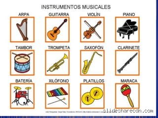 ¿Cuáles son los 7 instrumentos musicales?