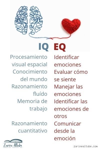 ¿Cuál es la diferencia entre coeficiente emocional y coeficiente intelectual?
