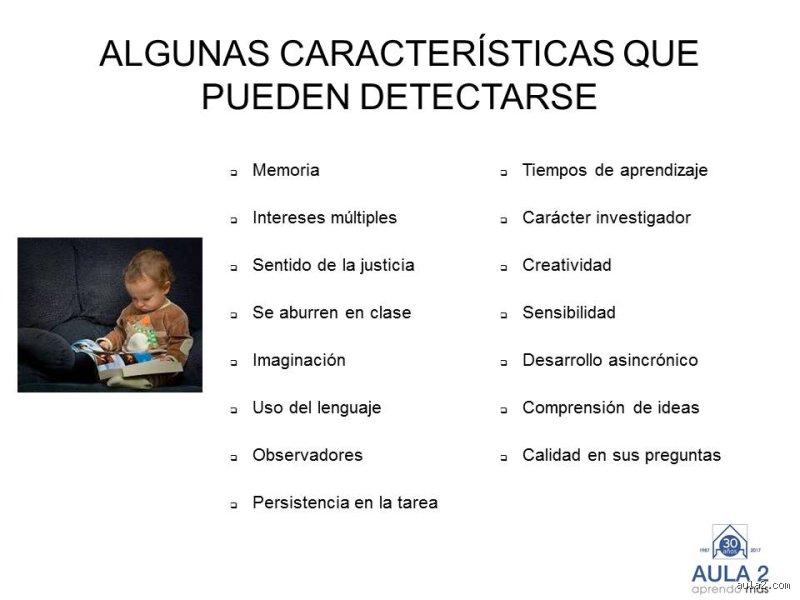 ¿Cuáles son las características de un niño inteligente?