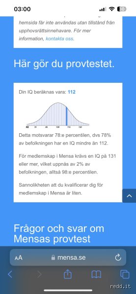 ¿Un coeficiente intelectual de 112 es bueno?