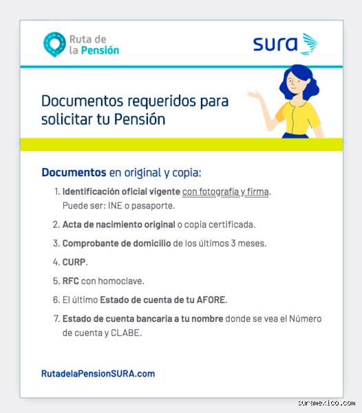 ¿Qué documentos debo llevar para solicitar mi pensión?