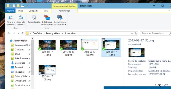 ¿Cómo descargar automáticamente las capturas de pantalla?