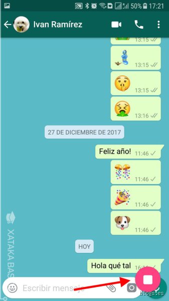 ¿Cómo hacer una captura de pantalla de un chat de WhatsApp?