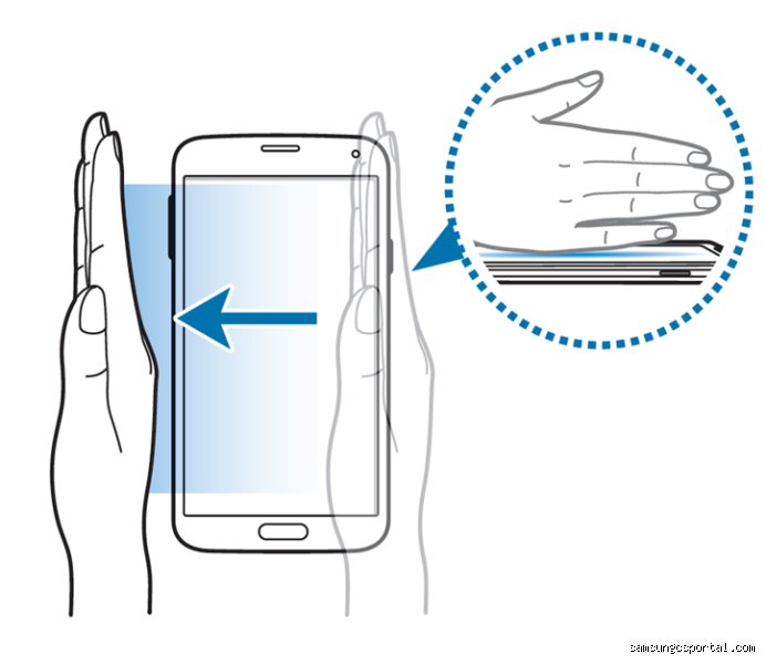 ¿Cómo tomar captura de pantalla en Samsung con la mano?