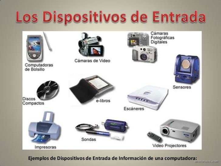 ¿Cuáles son los 30 dispositivos de entrada?