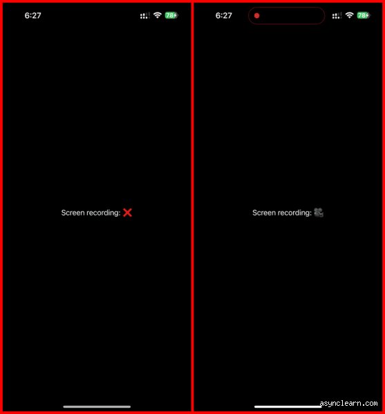 ¿Pueden saber si estoy grabando la pantalla?