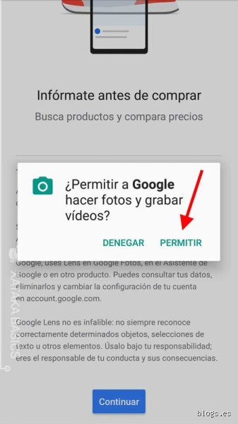¿Puedes tomarle una foto a algo y hacer que lo identifiquen?