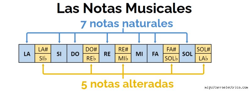 ¿Cuáles son los 12 sonidos de la música?