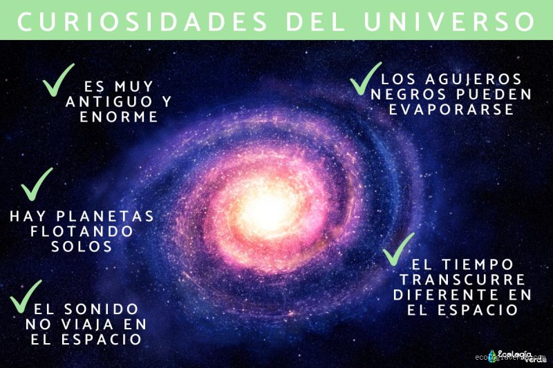 ¿Cuáles son 7 datos curiosos sobre el universo?