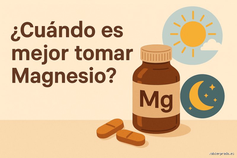 ¿Cuál es la hora más recomendable para tomar magnesio?