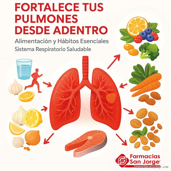 ¿Cuáles son tres alimentos que pueden irritar los pulmones?