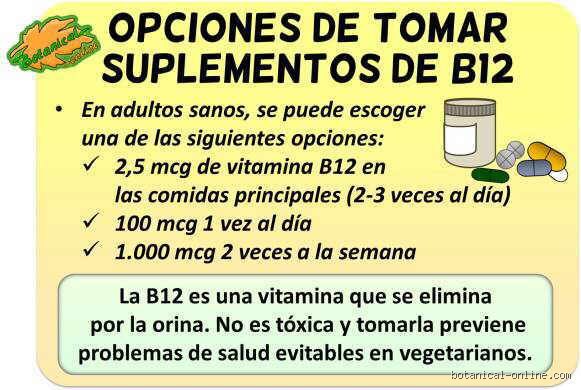 ¿Cuándo debo tomar vitamina B12 y vitamina D?