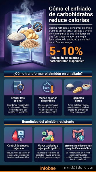 ¿Es cierto que refrigerar el arroz reduce los carbohidratos?