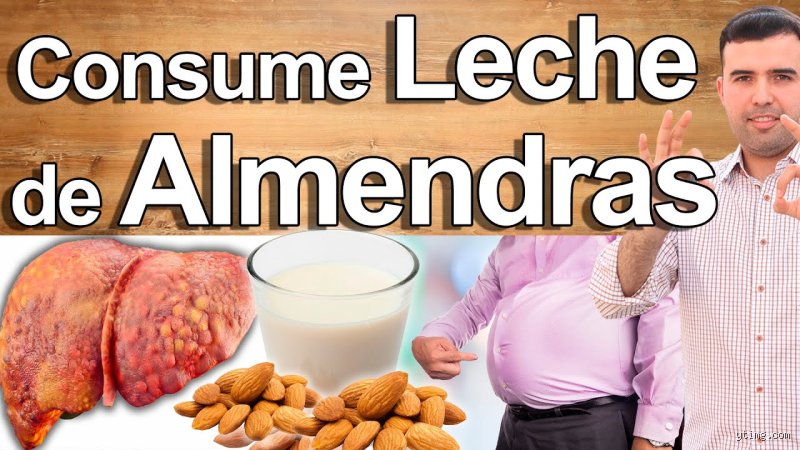¿Leche de almendras es mala para el hígado?