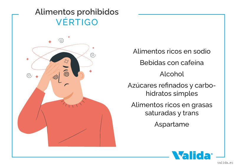 ¿Qué alimentos evitar para el vértigo?