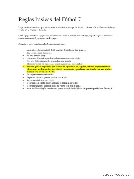 ¿Cuáles son las reglas básicas del siete?