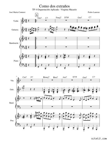 ¿Como dos extraños piano acordes?