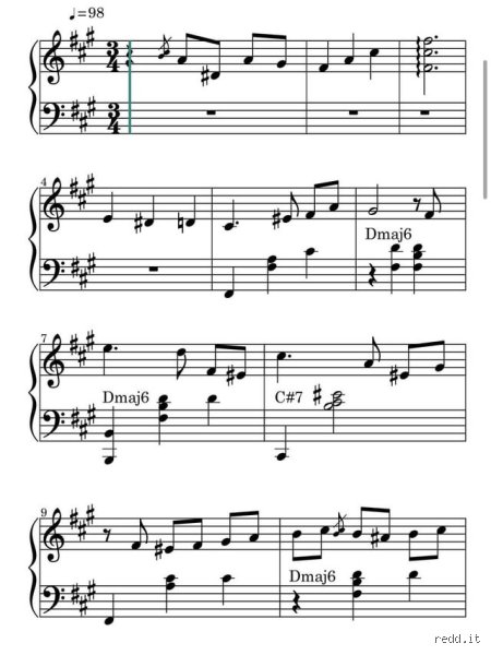 ¿Cómo encontrar el nombre de una pieza para piano?