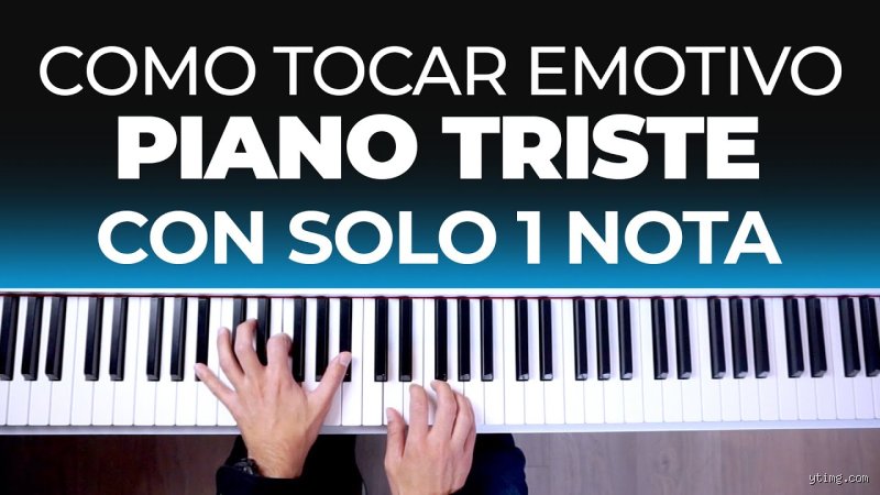 ¿Cómo hacer una melodía triste en piano?