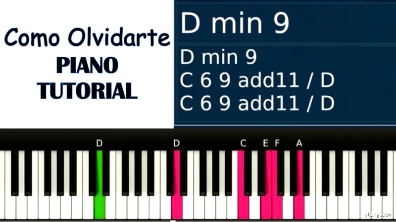 ¿Cómo olvidarte en piano?